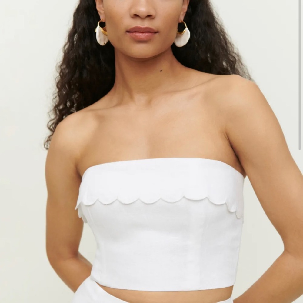 Reformation Lizzi Linen Top